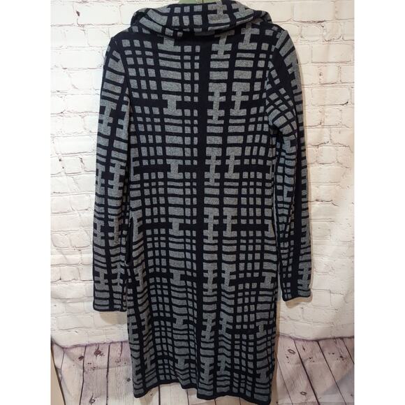 Charlie & Robin Anthropologie Midi Tunic Length Cardigan Sweater Coat Medium - Picture 9 of 13